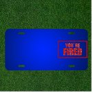 Custom Personalized License Plate With Add Names To Hand Man Flick Flick Off