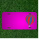 Custom Personalized Car License Plate With Add Names To Hot-Air Balloon Air
