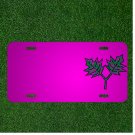 Custom Personalized Car License Plate With Add Names To Leaves Green Two Tree