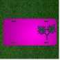 Custom Personalized Car License Plate With Add Names To Leaves Green Two Tree