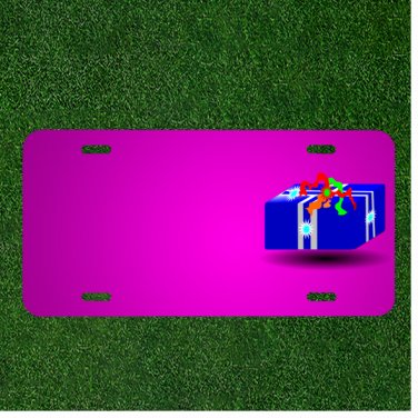 Custom Personalized Car License Plate With Add Names To Box Gift Present Blue