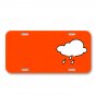 Rain Weather Clouds Rain Rain Rain On License Plate Car Front Add Names