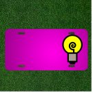 Custom Personalized Car License Plate With Add Names To Light Bulb