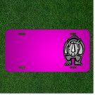 Custom Personalized Car License Plate With Add Names To Rhinoceros Gray Horn