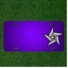 Custom Personalized License Plate With Add Names To Ninja Star Weapon Metal