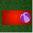 Custom Personalized License Plate With Add Names To Ball Toy Beach Fun Sand