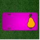 Custom Personalized Car License Plate With Add Names To Pear Fruit Plant Food