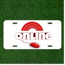 Custom Personalized License Plate Auto Tag With ONLINE Red Rainbow Red Mouse