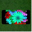 Custom Personalized License Plate Auto Tag With Light Colored Sunflowers Design