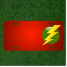 Custom Personalized License Plate With Add Names To Bolt Lightning Flash