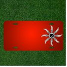 Custom Personalized License Plate With Add Names To Shuriken Throwing Star