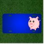 Custom Personalized License Plate With Add Names To Pig Animal Cute Happy