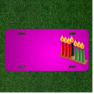 Custom Personalized Car License Plate With Add Names To Candles Light