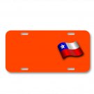 Chile Chilean Country Flag Waving On License Plate Car Front Add Names