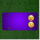 Custom Personalized License Plate With Add Names To Smiley Black Eye Smoking