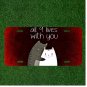 Custom Personalized License Plate Auto Tag With All 9 Lives With You Funny Cat