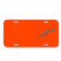 Machine Gun Gun On License Plate Car Front Add Names