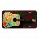 Custom Personalized License Plate Auto Car Tag Design With Nice Guitar Add Text
