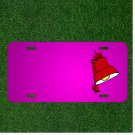 Custom Personalized Car License Plate With Add Names To Lamp Red Grip Bulb