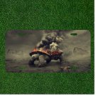 Custom Personalized License Plate Auto Tag With Smoking Huge Turtle Design