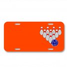 Bowling Duckpins Sports Skittles On License Plate Car Front Add Names