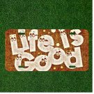 Custom Personalized License Plate Auto Tag With Life Is Good Design