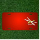 Custom Personalized License Plate With Add Names To Green Shadow Dragonfly