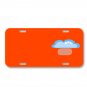 Cloud Rain Weather On License Plate Car Front Add Names