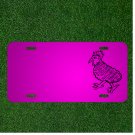 Custom Personalized Car License Plate With Add Names To Bird Chicken Cock Hen