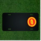 Custom Personalized License Plate With Add Names To Neon Zero Numbers