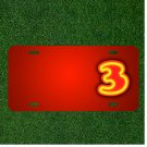 Custom Personalized License Plate With Add Names To Neon Three Numbers