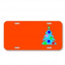 Christmas Tree Fir Tree On License Plate Car Front Add Names