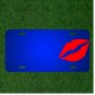 Custom Personalized License Plate With Add Names To Lips Kiss Lipstick Mouth