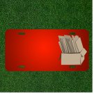 Custom Personalized License Plate With Add Names To Box Cardboard Files