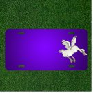 Custom Personalized License Plate With Add Names To White Bird Duck Wings