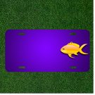 Custom Personalized License Plate With Add Names To Fish Goldfish Digital