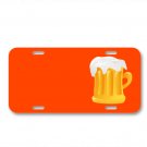 Beer Drink Glass Refreshing Cooling On License Plate Car Front Add Names