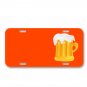 Beer Drink Glass Refreshing Cooling On License Plate Car Front Add Names