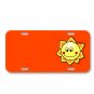 Sun Solar Sunshine Cartoon Hot On License Plate Car Front Add Names