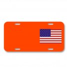 Flag Usa National Flag Nation Symbol On License Plate Car Front Add Names