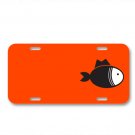 Fish Food Swimming Silhouette On License Plate Car Front Add Names