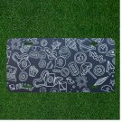 Custom Personalized License Plate Auto Tag With Cool Kids Drawing Sketch Design