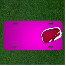 Custom Personalized Car License Plate With Add Names To Steak Beef Meat Food