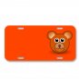 Bear Teddy Bear Teddy Brown Animal On License Plate Car Front Add Names
