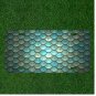 Creative License Plate Auto Tag With Gorgeous Fish Scale Design In Blue