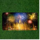 Creative License Plate Auto Tag With Fire Works And High Water Show