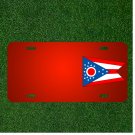 Custom Personalized License Plate With Add Names To Flag State Ohio Symbols