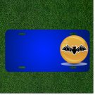 Custom Personalized License Plate With Add Names To Halloween Bat Icon Signet