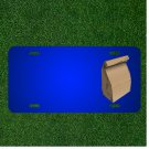 Custom Personalized License Plate With Add Names To Bag Paper Brown Food