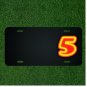 Custom Personalized License Plate With Add Names To Neon Five Numbers